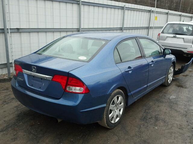 2HGFA1F52BH514125 - 2011 HONDA CIVIC LX BLUE photo 4