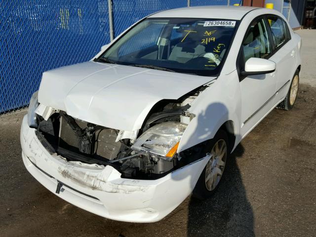 3N1AB6AP9BL663797 - 2011 NISSAN SENTRA 2.0 WHITE photo 2