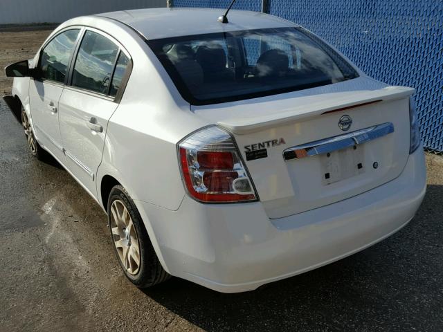 3N1AB6AP9BL663797 - 2011 NISSAN SENTRA 2.0 WHITE photo 3