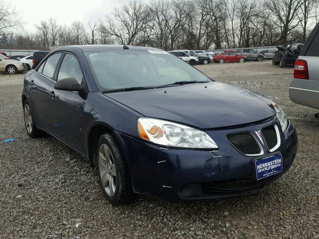 1G2ZG57B084284634 - 2008 PONTIAC G6 BASE BLUE photo 1