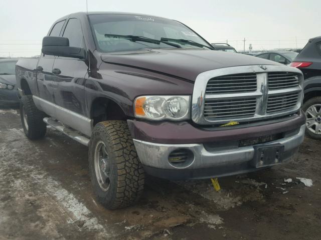 3D7KU28C84G123379 - 2004 DODGE RAM 2500 S MAROON photo 1