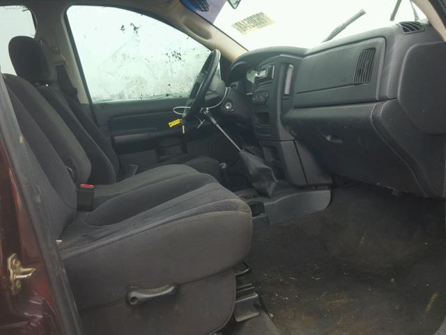 3D7KU28C84G123379 - 2004 DODGE RAM 2500 S MAROON photo 5