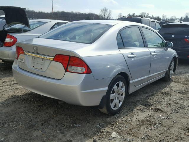 2HGFA1F56BH307009 - 2011 HONDA CIVIC LX SILVER photo 4