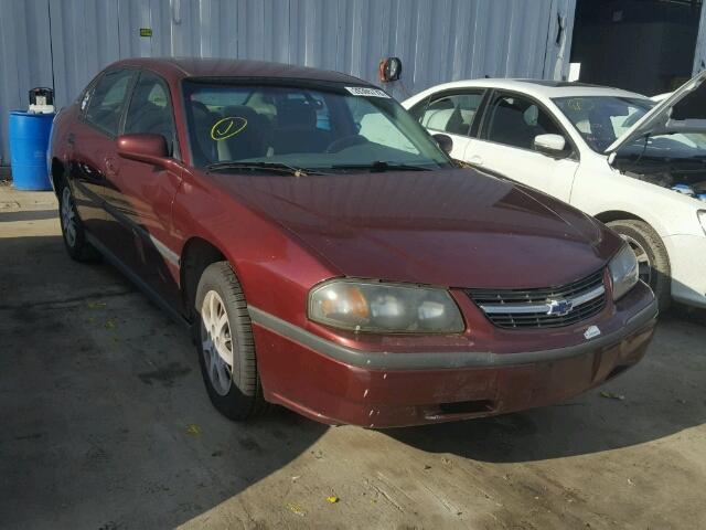 2G1WF55E129129375 - 2002 CHEVROLET IMPALA 红色 照片 1