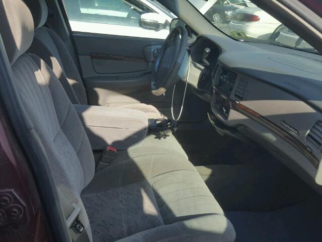 2G1WF55E129129375 - 2002 CHEVROLET IMPALA 红色 照片 5