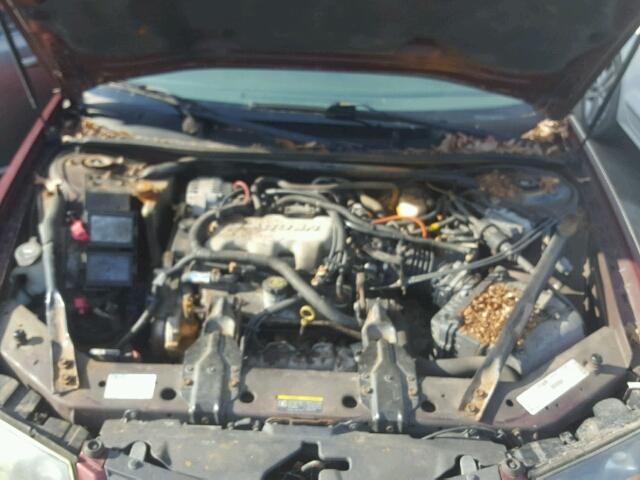 2G1WF55E129129375 - 2002 CHEVROLET IMPALA 红色 照片 7