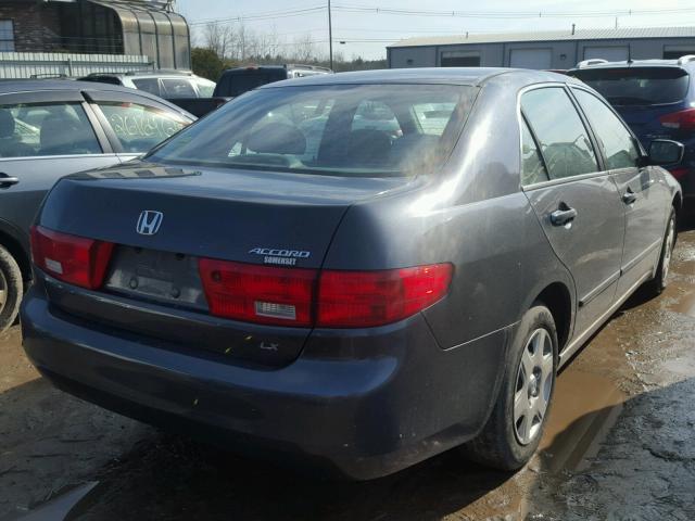 1HGCM56465A084658 - 2005 HONDA ACCORD LX BLUE photo 4