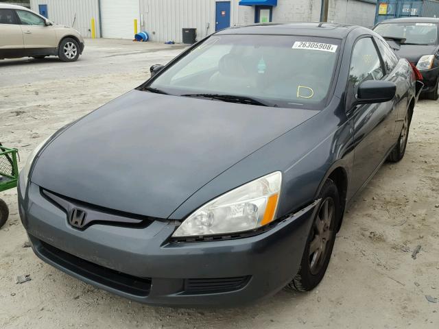 1HGCM82655A002850 - 2005 HONDA ACCORD EX GREEN photo 2