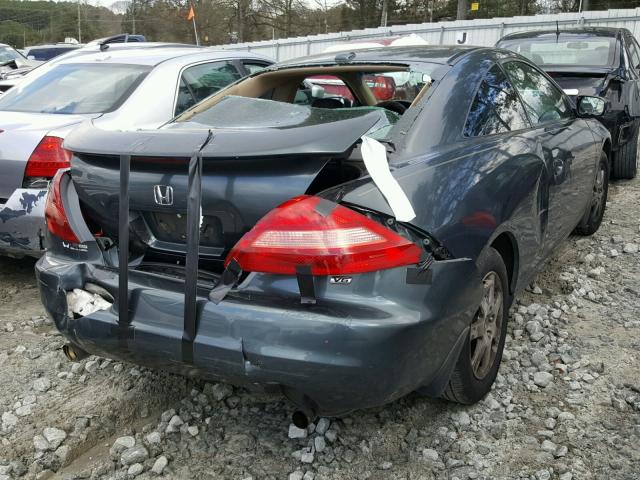 1HGCM82655A002850 - 2005 HONDA ACCORD EX GREEN photo 4