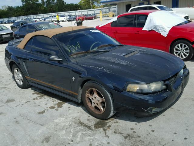 1FAFP444X1F101142 - 2001 FORD MUSTANG BLACK photo 1