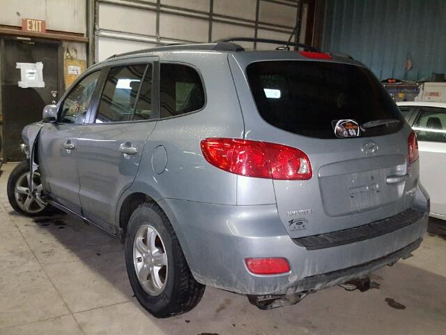 5NMSG73D68H192841 - 2008 HYUNDAI SANTA FE G GRAY photo 3