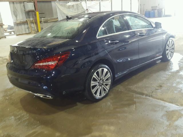 WDDSJ4EB5JN588382 - 2018 MERCEDES-BENZ CLA 250 BLUE photo 4