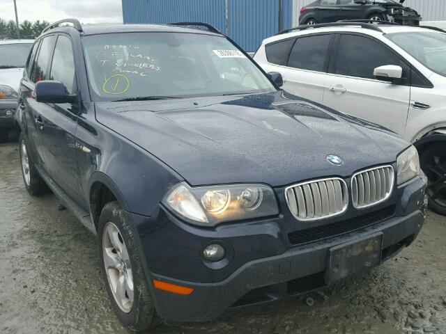 WBXPC93478WJ21791 - 2008 BMW X3 3.0SI BLUE photo 1