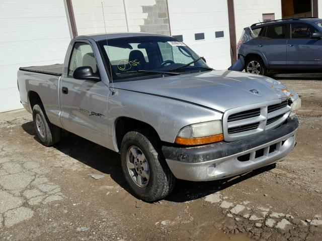 1B7FL26X41S334877 - 2001 DODGE DAKOTA SILVER photo 1