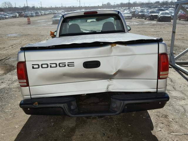 1B7FL26X41S334877 - 2001 DODGE DAKOTA SILVER photo 6