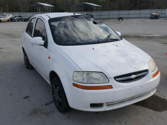 KL1TD52634B129917 - 2004 CHEVROLET AVEO WHITE photo 1