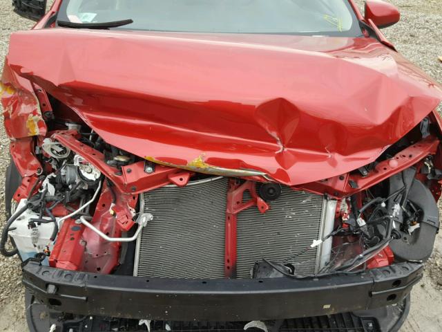 2T1BURHE6FC452289 - 2015 TOYOTA COROLLA L RED photo 7