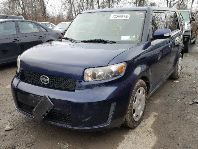 JTLKE50EX81009768 - 2008 TOYOTA SCION XB BLUE photo 2