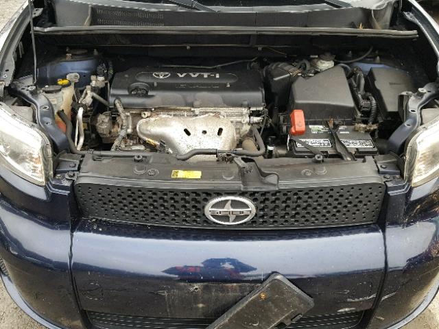 JTLKE50EX81009768 - 2008 TOYOTA SCION XB BLUE photo 7