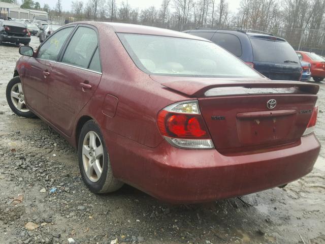 4T1BE30K66U124669 - 2006 TOYOTA CAMRY LE RED photo 3