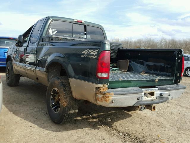 1FTNX21L11ED67399 - 2001 FORD F250 SUPER GREEN photo 3