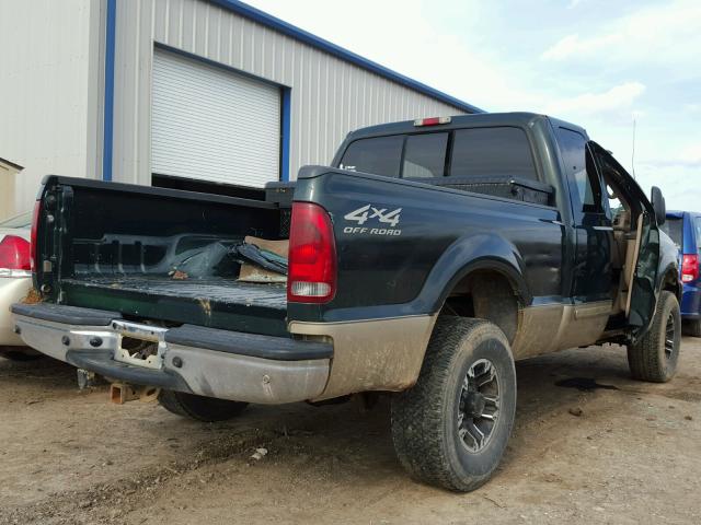 1FTNX21L11ED67399 - 2001 FORD F250 SUPER GREEN photo 4