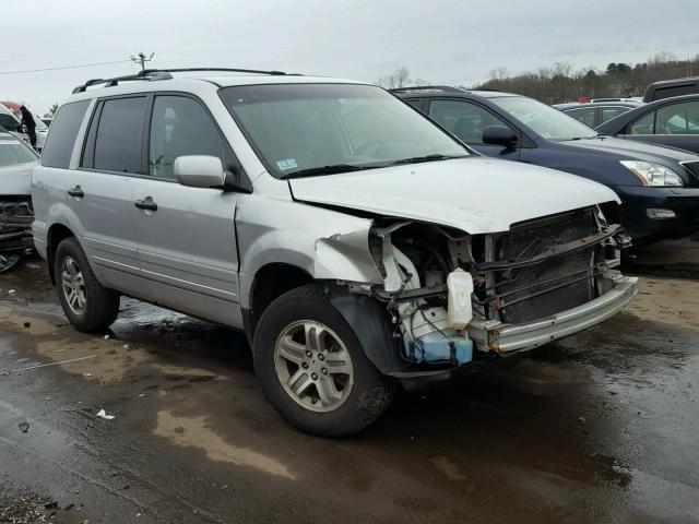 2HKYF18565H507292 - 2005 HONDA PILOT EXL SILVER photo 1