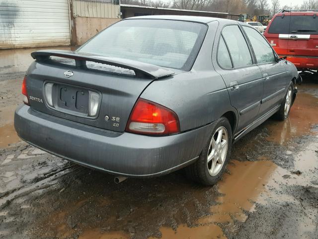 3N1BB51D21L125557 - 2001 NISSAN SENTRA SE GRAY photo 4