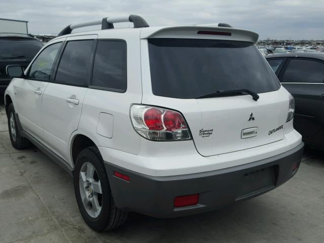 JA4LX41GX3U045949 - 2003 MITSUBISHI OUTLANDER WHITE photo 3