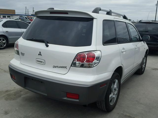 JA4LX41GX3U045949 - 2003 MITSUBISHI OUTLANDER WHITE photo 4