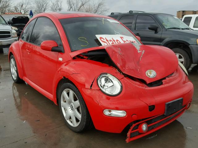 3VWDD21C42M422117 - 2002 VOLKSWAGEN NEW BEETLE RED photo 1