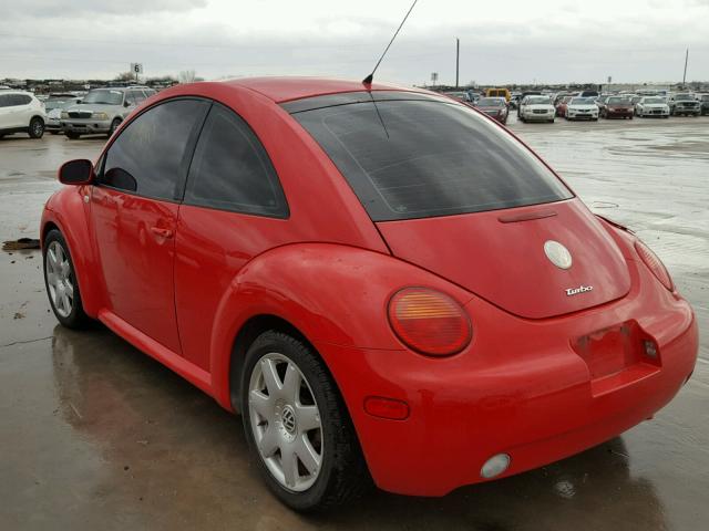 3VWDD21C42M422117 - 2002 VOLKSWAGEN NEW BEETLE RED photo 3