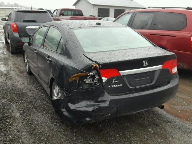 2HGFA1F92AH502476 - 2010 HONDA CIVIC EXL 黑色 照片 3