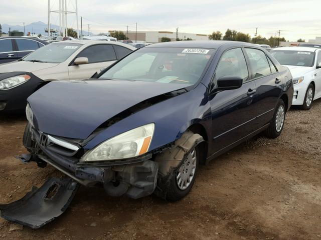 1HGCM56197A021837 - 2007 HONDA ACCORD VAL BLUE photo 2