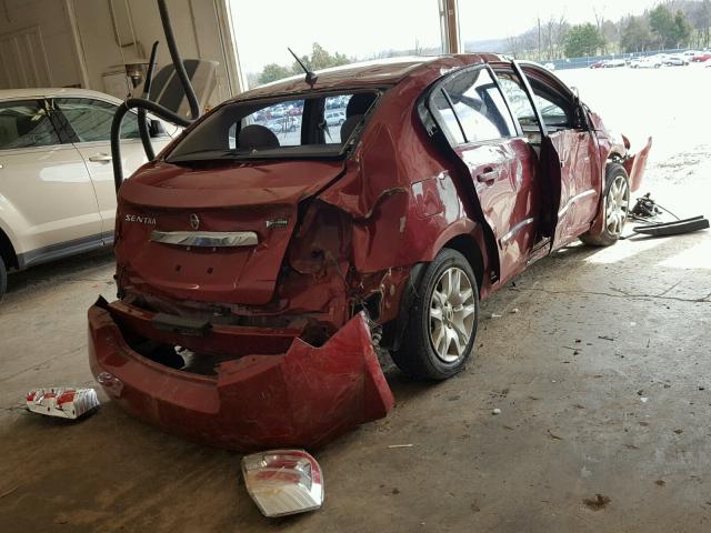 3N1AB6AP3AL635217 - 2010 NISSAN SENTRA 2.0 RED photo 4