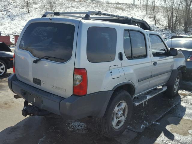 5N1MD28Y92C558325 - 2002 NISSAN XTERRA SE SILVER photo 4