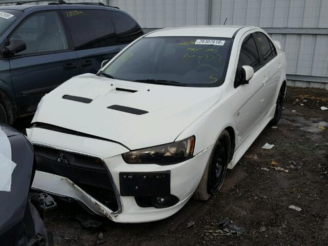 JA32V6FV3EU606861 - 2014 MITSUBISHI LANCER RAL WHITE photo 2