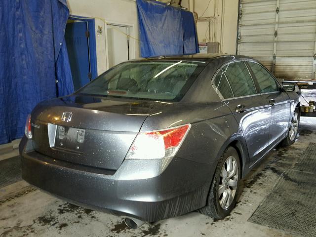 1HGCP26839A200073 - 2009 HONDA ACCORD EXL GRAY photo 4