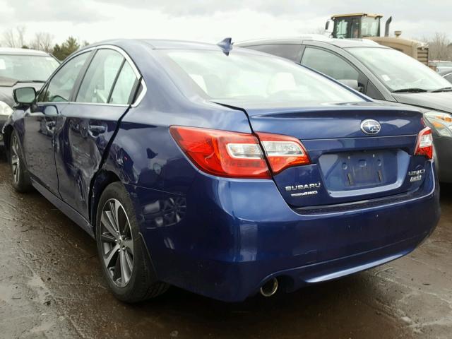 4S3BNAN62G3055720 - 2016 SUBARU LEGACY 2.5 BLUE photo 3