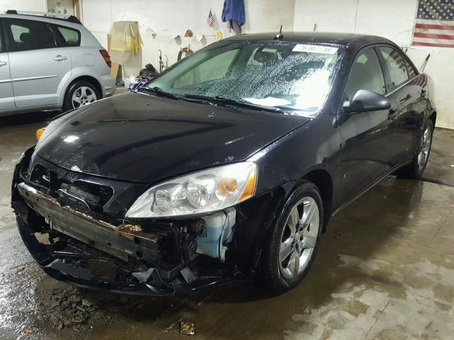 1G2ZG57B684173182 - 2008 PONTIAC G6 BASE BLACK photo 2