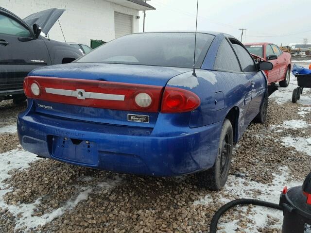 1G1JC12F737117534 - 2003 CHEVROLET CAVALIER BLUE photo 4