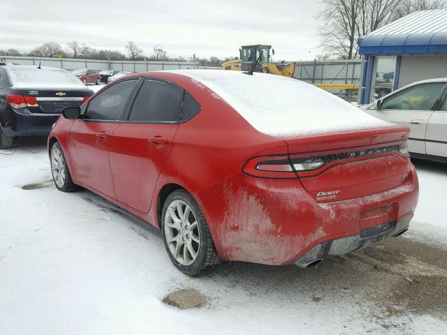 1C3CDFBA2DD289444 - 2013 DODGE DART SXT RED photo 3