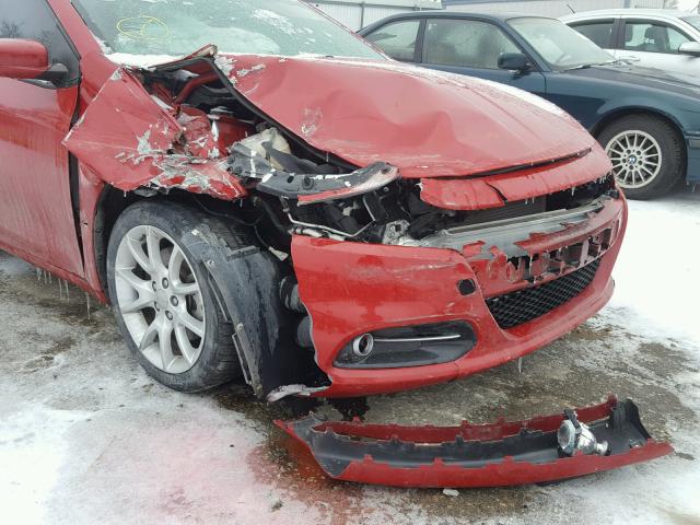 1C3CDFBA2DD289444 - 2013 DODGE DART SXT RED photo 9