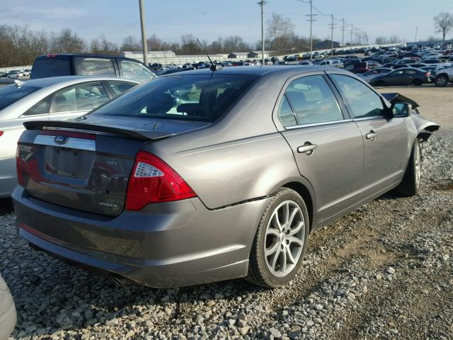 3FAHP0JG9CR202629 - 2012 FORD FUSION SEL GRAY photo 4