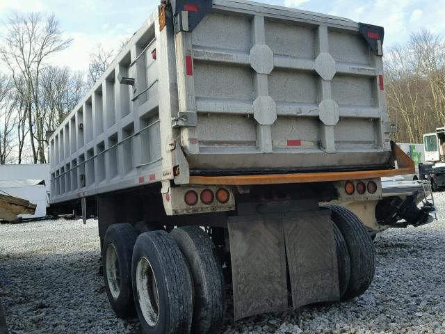 1H9DEE322G1022009 - 1985 DUMP TRAILER SILVER photo 3