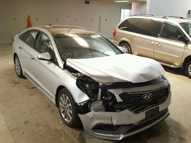 5NPE34AF4GH348582 - 2016 HYUNDAI SONATA SPO SILVER photo 1