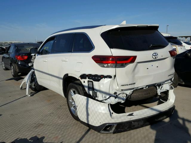 5TDDZRFH2JS495518 - 2018 TOYOTA HIGHLANDER WHITE photo 3