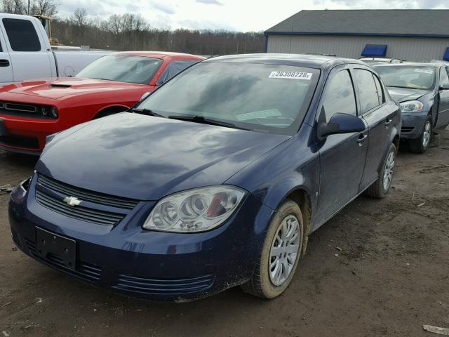 1G1AT58H197171789 - 2009 CHEVROLET COBALT LT BLUE photo 2