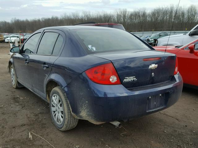 1G1AT58H197171789 - 2009 CHEVROLET COBALT LT BLUE photo 3