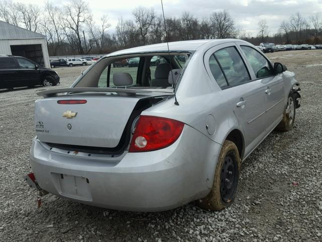 1G1AK55F267794114 - 2006 CHEVROLET COBALT LS SILVER photo 4